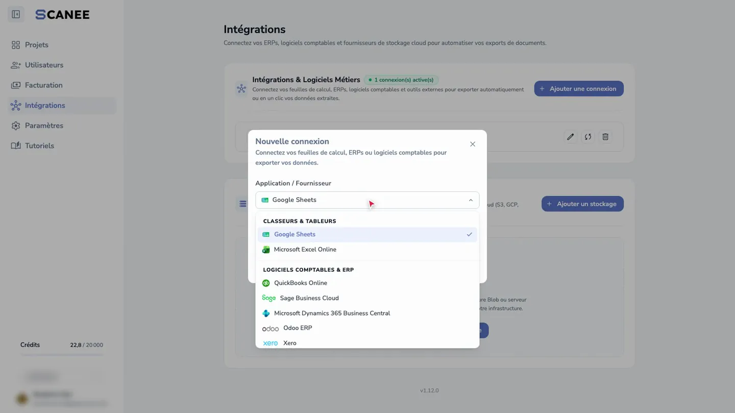 Connecter votre ERP