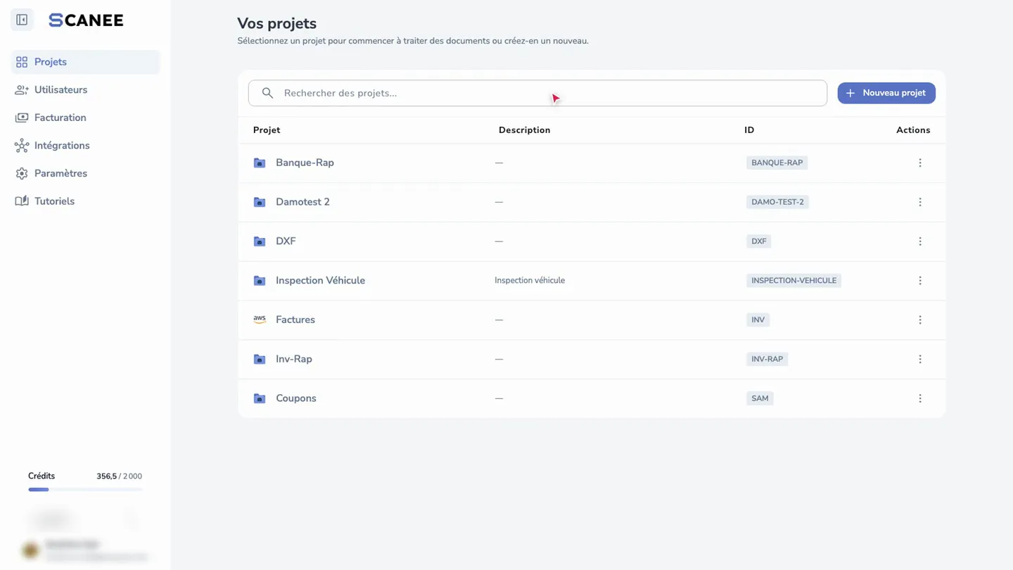 Cliquer dans la barre de recherche