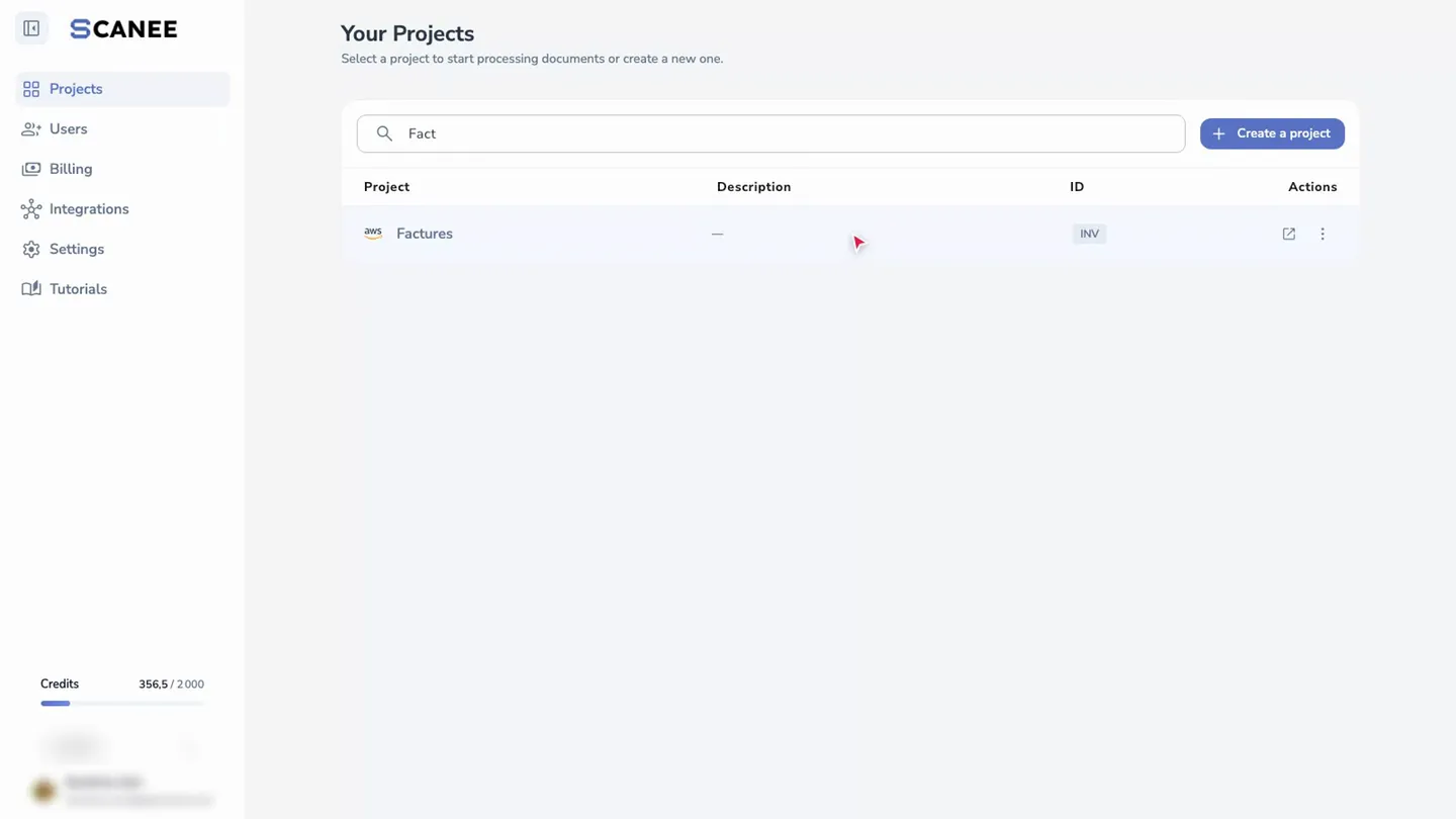 Open the project